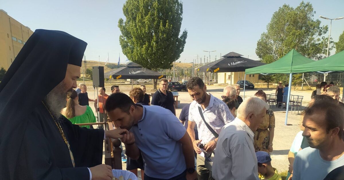 Αρχιερατική Χοροστασία για την εορτή της Κοιμήσεως της Αγίας Άννης στον ΑΗΣ Μελίτης