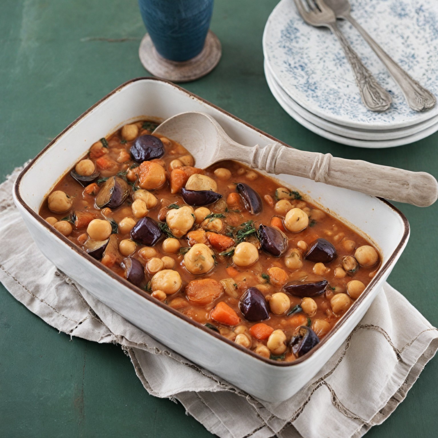 ekklisiasnea-chickpeas with eggplants