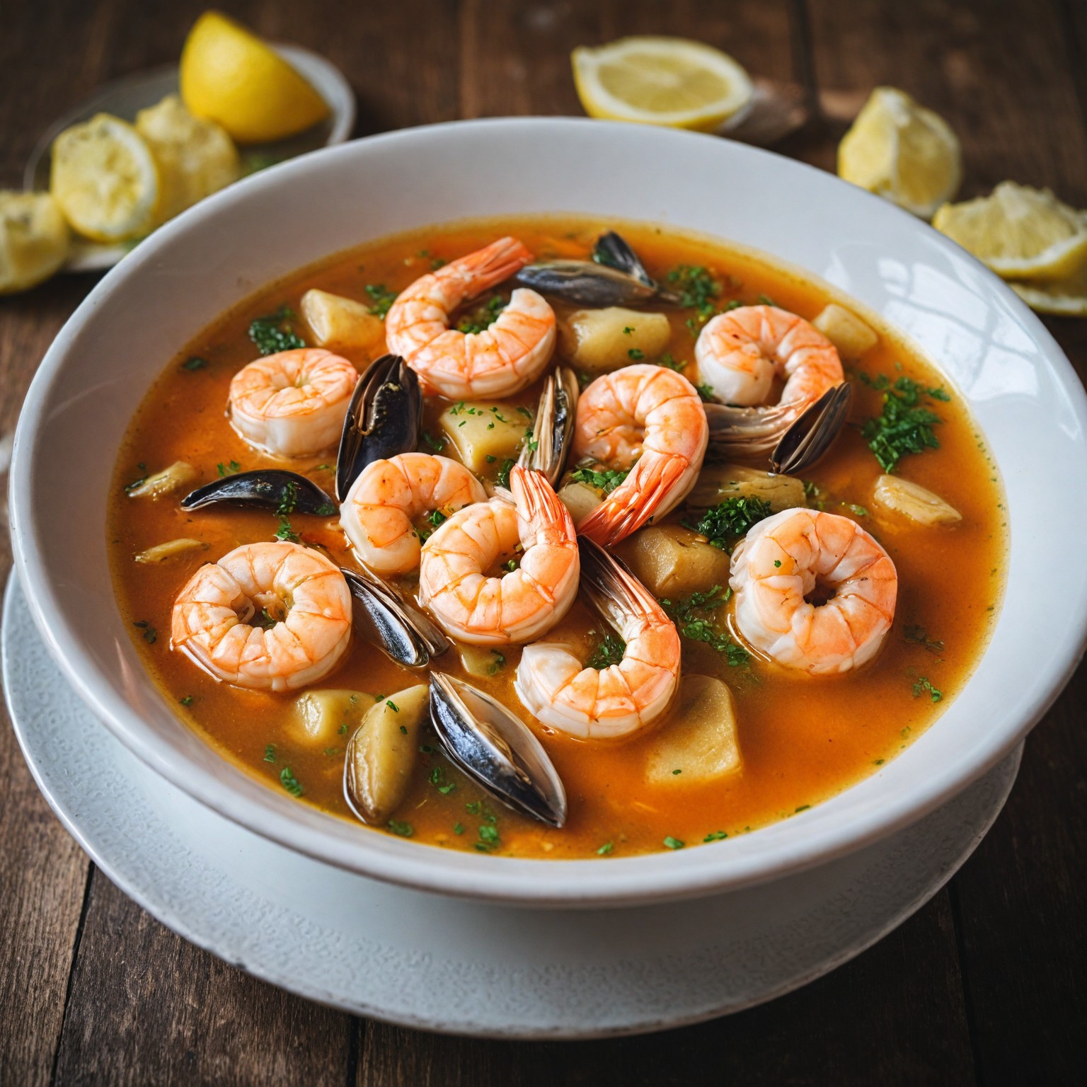 ekklisiasnea-fish soup with shrimp