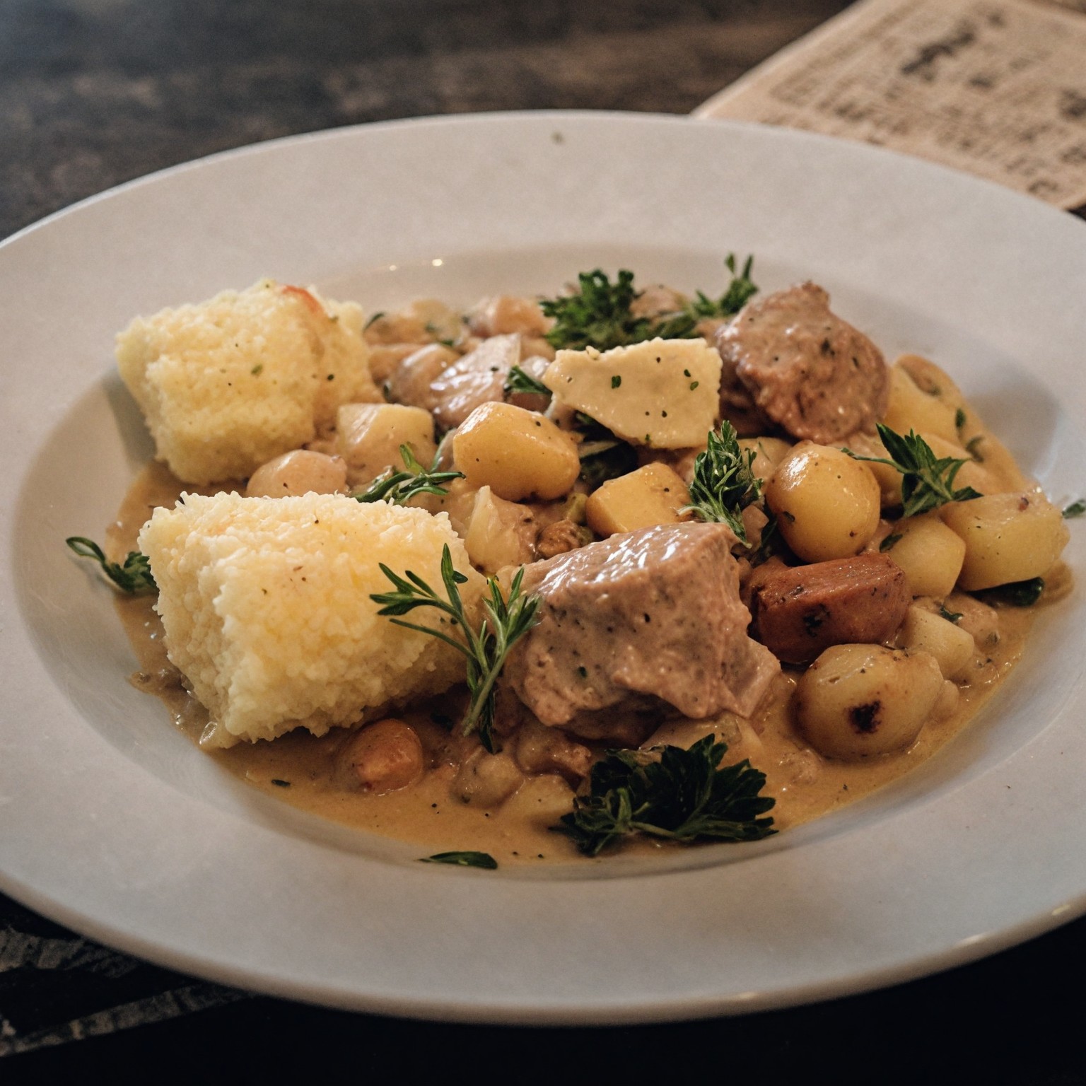 ekklisiasnea-Koukia with artichokes, coriander and lime
