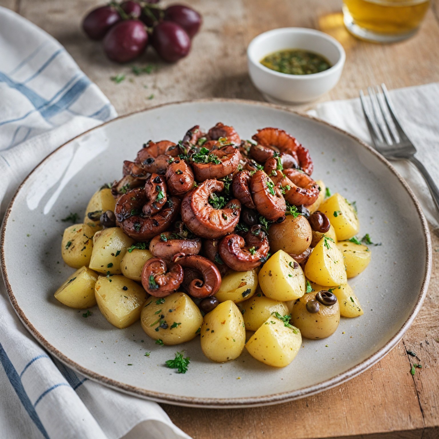 ekklisiasnea-Potato salad with octopus