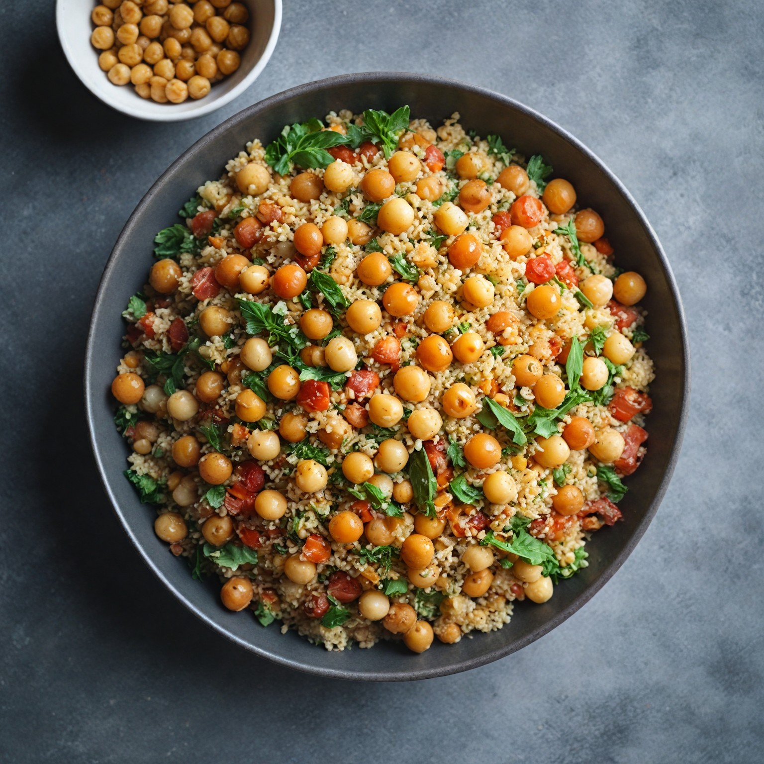 ekklisiasnea-quinoa and chickpea salad
