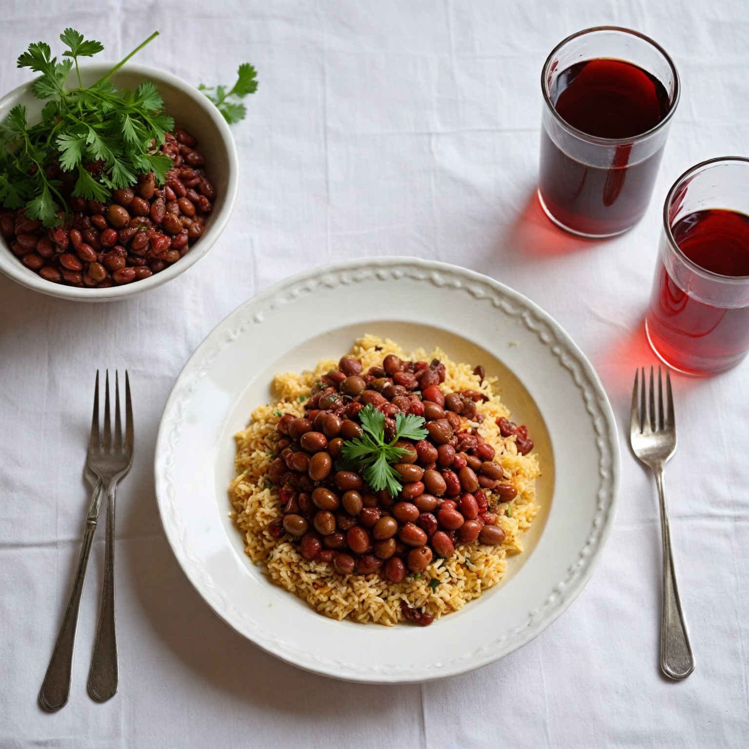 ekklisiasnea-Red beans with rice and spices
