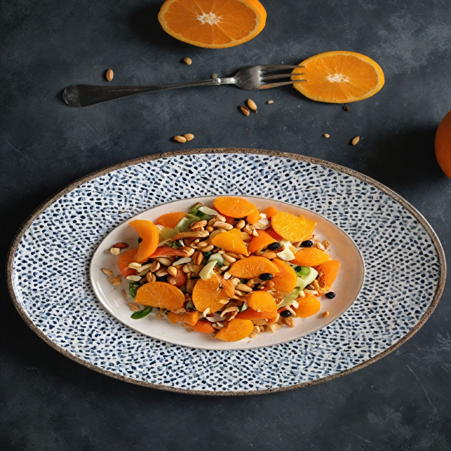 ekklisiasnea- Salad with carrot, orange and raisins
