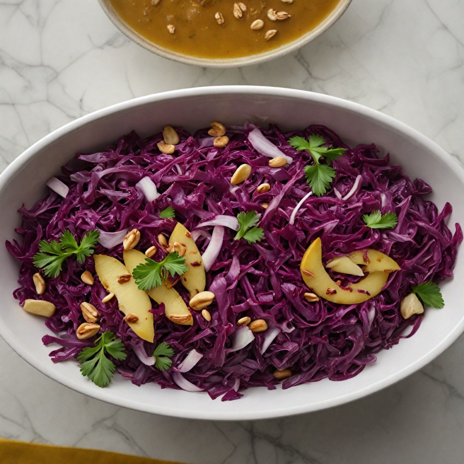 ekklisiasnea-Salad with red cabbage, pear and petimezi sauce