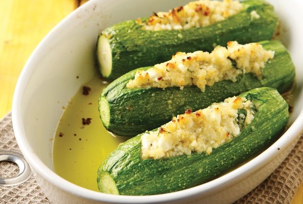 ekklisiasnea-Stuffed zucchini with trachana