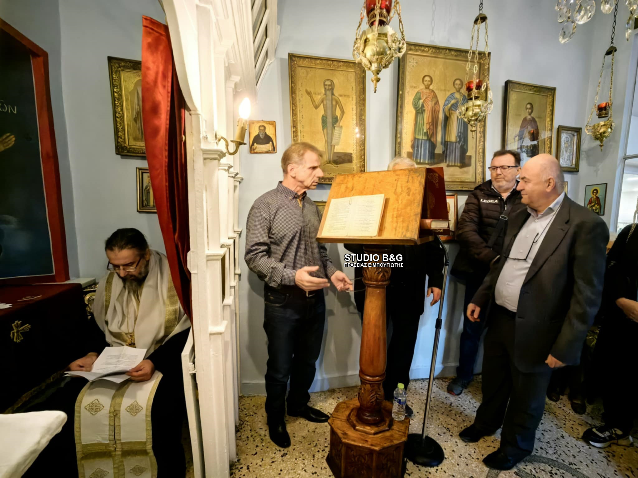 Εορταστικός Εσπερινός στο παρεκκλήσι των Ταξιαρχών στο Πολεμικό Μουσείο Ναυπλίου