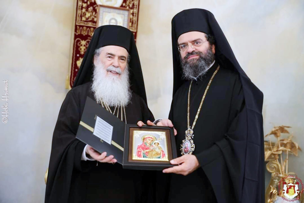 epikinonia-tou-mitropoliti-maronias-me Επικοινωνία του Μητροπολίτη Μαρωνείας με τον Πατριάρχη Ιεροσολύμων