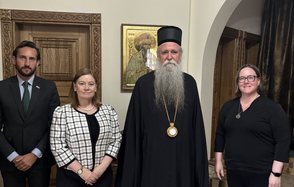 Επίσκεψη της Πρέσβη των ΗΠΑ στον Μητροπολίτη Μαυροβουνίου