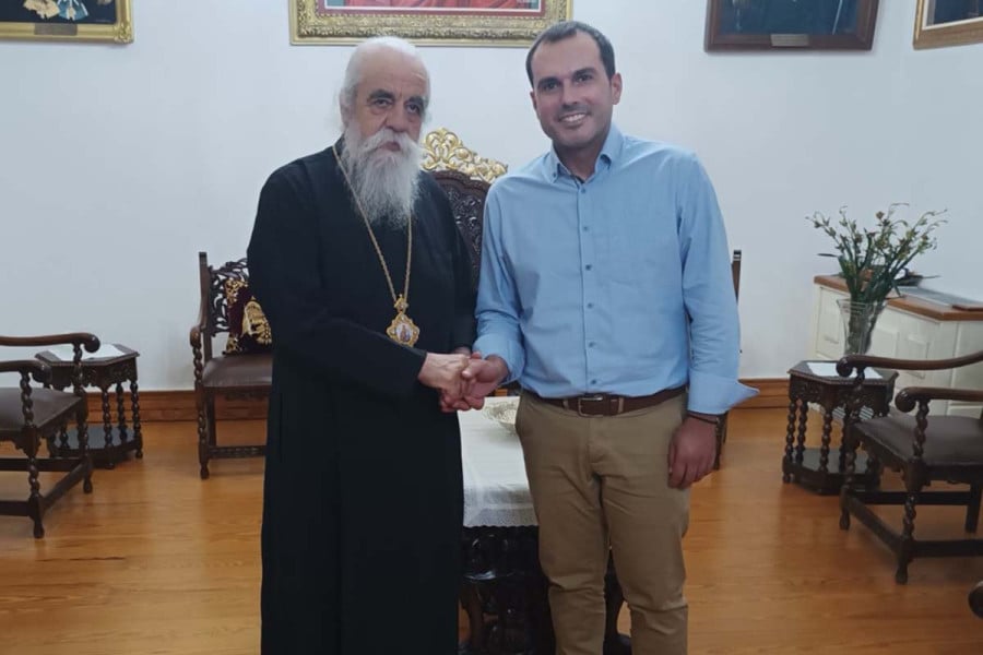 episkepsi-tou-Αntidimarchou-kinonikis-prostasias Επίσκεψη του Αντιδημάρχου Κοινωνικής Προστασίας και Υγείας στον Μητροπολίτη Ηλείας