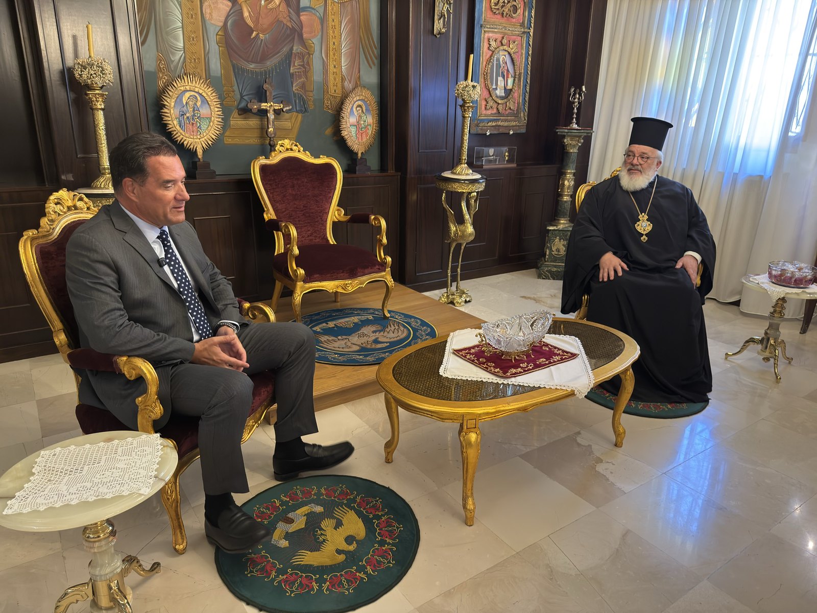 episkepsi-tou-ipourgou-igias-ston Επίσκεψη του Υπουργού Υγείας στον Μητροπολίτη Διδυμοτείχου