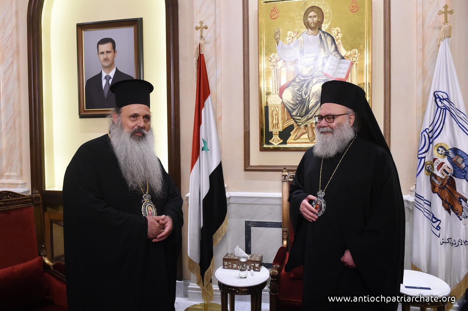 episkepsi-tou-mitropoliti-stagon-ke Επίσκεψη του Μητροπολίτη Σταγών και Μετεώρων στον Πατριάρχη Αντιοχείας
