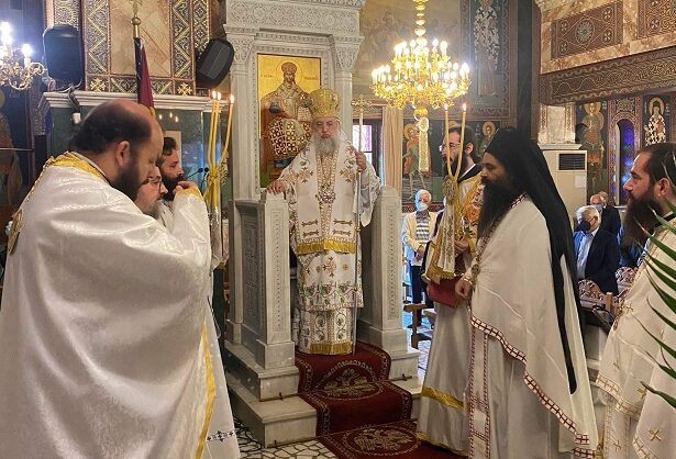 Ο Μητροπολίτης Κηφισίας στον Ι. Ναό Αγίου Παντελεήμονος Πεύκης