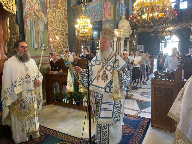 i-kimisi-tis-theotokou-stin Η Κοίμηση της Θεοτόκου στην Ι. Μ. Χαλκίδος