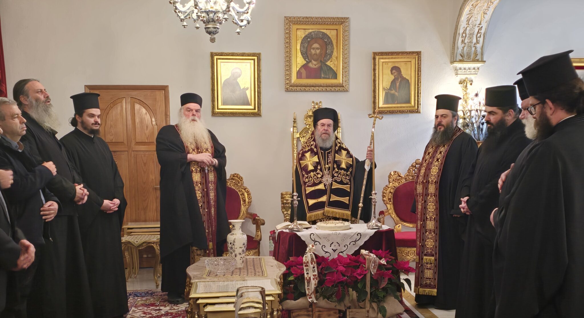 Η κοπή της Αγιοβασιλόπιτας της Ι. Μ. Ιερισσού