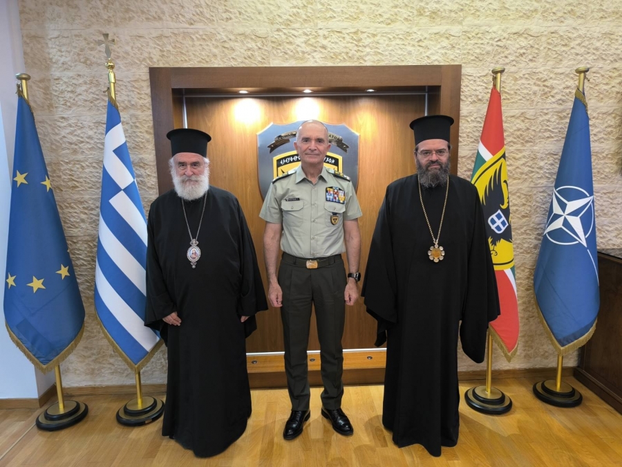 Οι Μητροπολίτες Ξάνθης και Μαρωνείας στον Αρχηγό Γ.Ε.Σ.