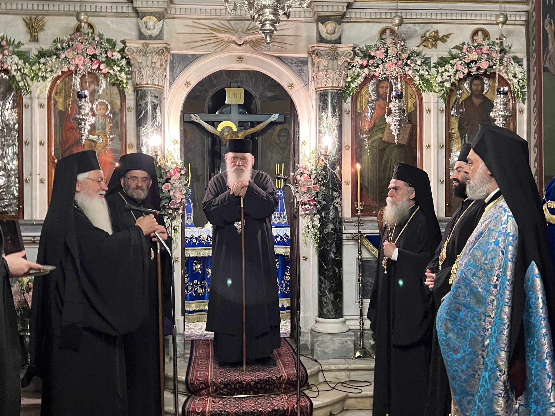 Ο Αρχιεπίσκοπος Ιερώνυμος στη Θήβα για τα Εισόδια της Θεοτόκου