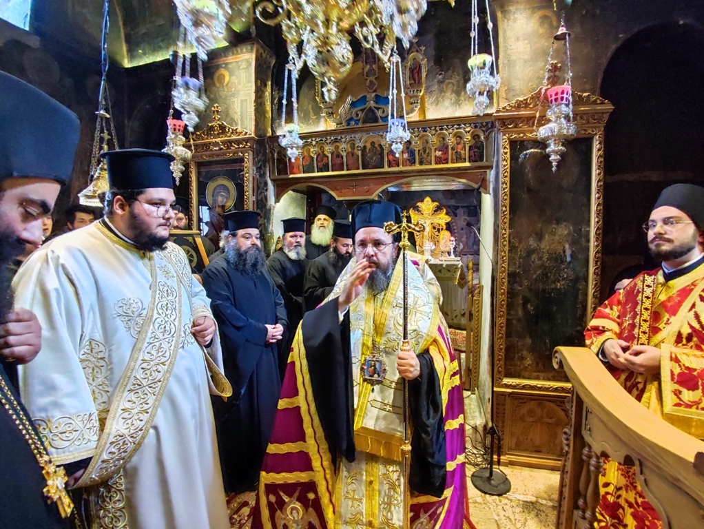 Η επίσημη υποδοχή του Μητροπολίτη Αιτωλίας και Ακαρνανίας στην Ιερά Μονή Μυρτιάς