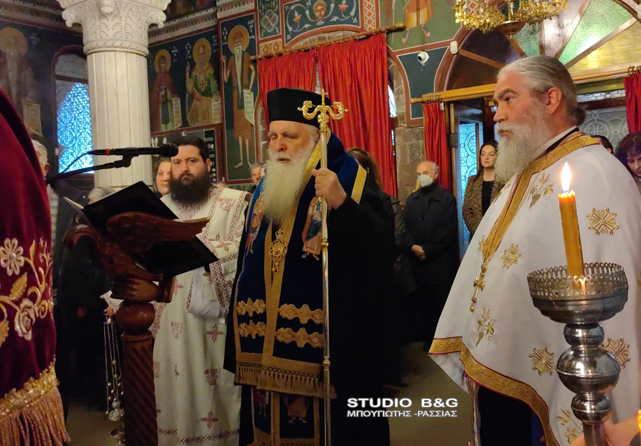 Ο Μητροπολίτης Αργολίδος στην Ευαγγελίστρια Ναυπλίου για τους Α’ Χαιρετισμούς (ΒΙΝΤΕΟ-ΦΩΤΟ)