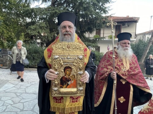 ipodochi-Αntigrafou-ieras-ikonos-panagias Υποδοχή Αντιγράφου Ιεράς Εικόνος Παναγίας Σουμελά στον Ι.Ναό Αγίου Δημητρίου στο Βαρούσι Τρικάλων