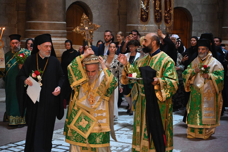 Λαμπρός εορτασμός της Ύψωσης του Τιμίου Σταυρού στο Πατριαρχείο Ιεροσολύμων (ΒΙΝΤΕΟ+ΦΩΤΟ)
