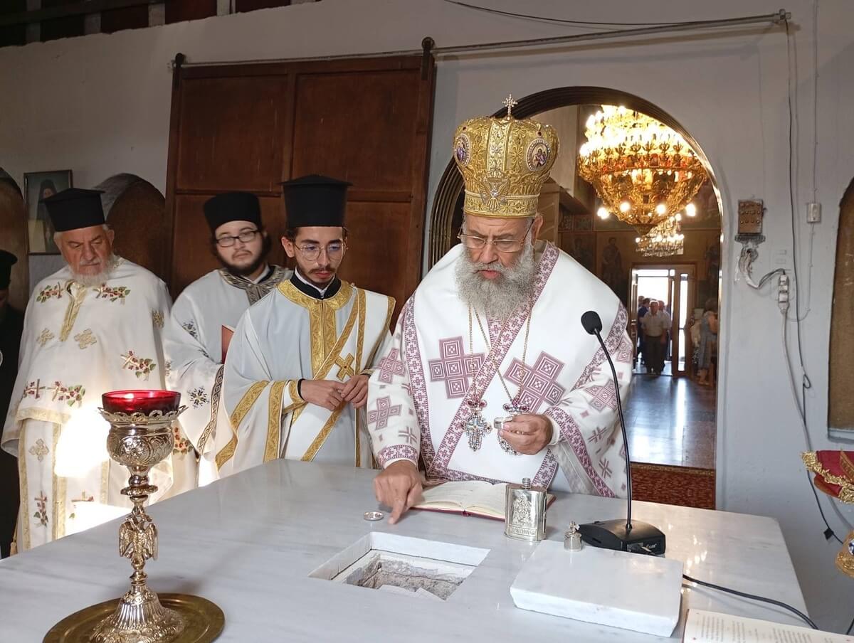 Με ιεροπρέπεια τα εγκαίνια του Ιερού Ναού Αγίου Σεραφείμ Ψαθοχώρας