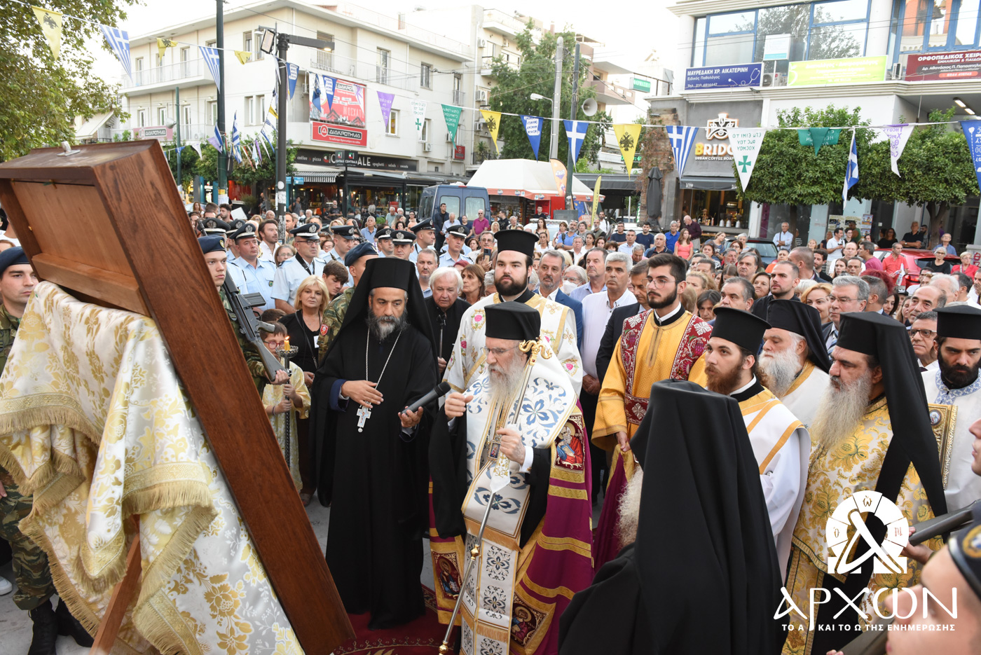 me-lamprotita-to-moschato-ipodechthike Με λαμπρότητα το Μοσχάτο υποδέχθηκε την Παναγία Οδηγήτρια