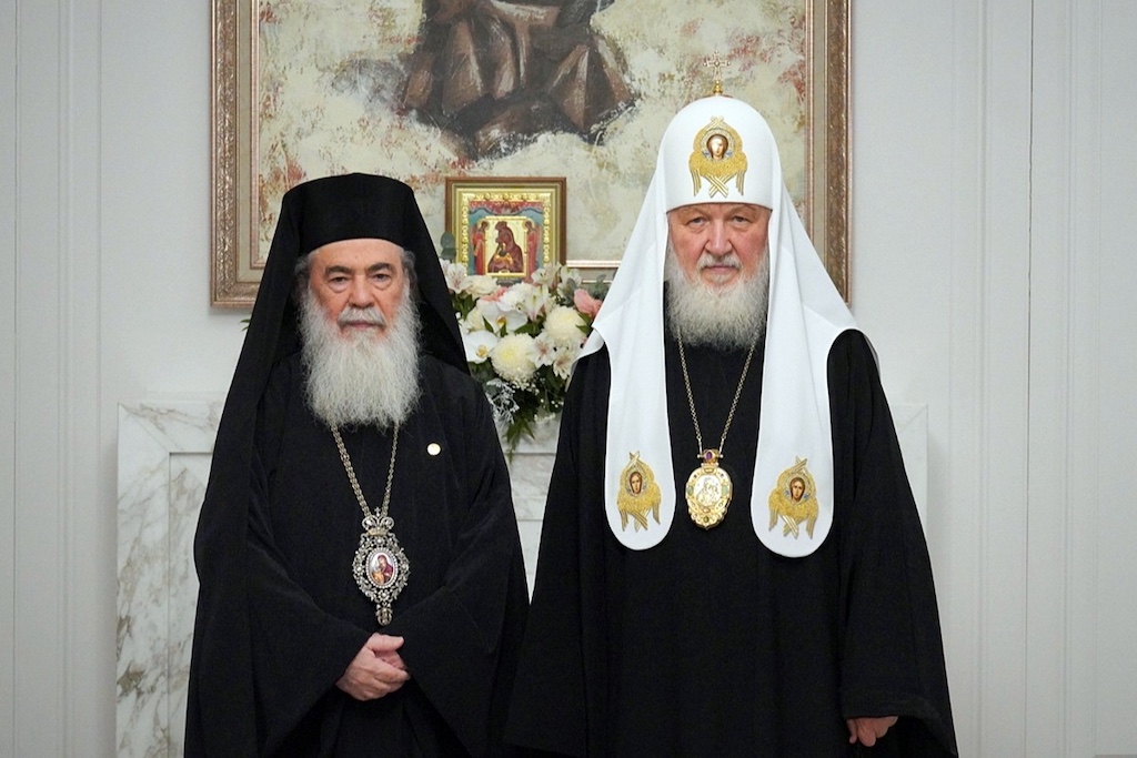 me-ton-patriarchi-moschas-sinantithike Με τον Πατριάρχη Μόσχας συναντήθηκε ο Ιεροσολύμων Θεόφιλος στο Καζακστάν