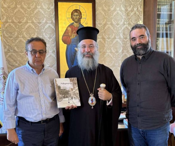 me-ton-proedro-tis-dimosias Με τον Πρόεδρο της Δημόσιας Κεντρικής Βιβλιοθήκης Ρεθύμνου συναντήθηκε ο Μητροπολίτης Πρόδρομος