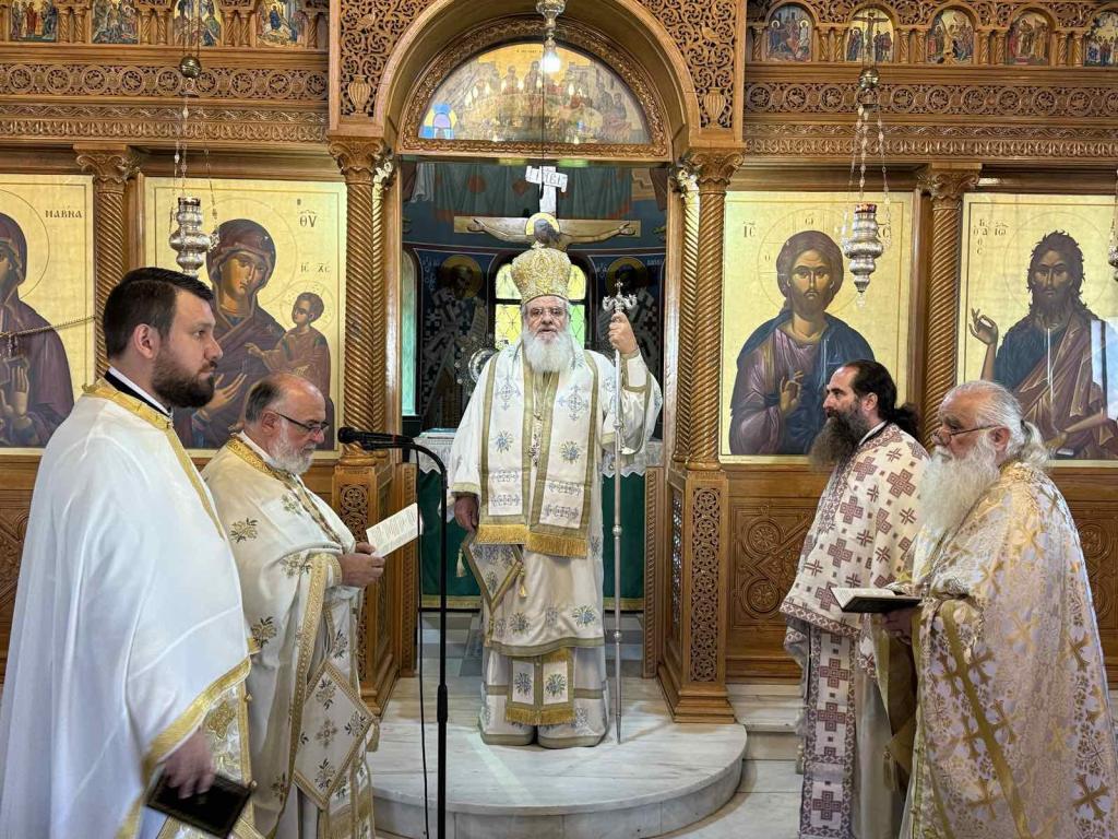 Με τον Σεβ. Βρεσθένης Θεόκλητο στην Αγία Μαρίνα Ηλιουπόλεως .