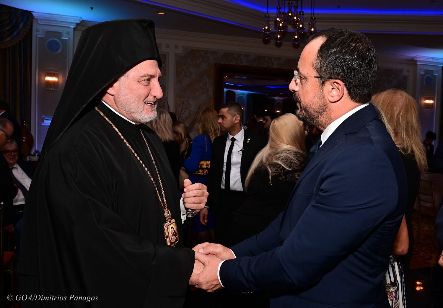 o-Αmerikis-elpidoforos-ke-o Ο Αμερικής Ελπιδοφόρος και ο Πρόεδρος της Κυπριακής Δημοκρατίας σε δείπνο Κυπροαμερικανών