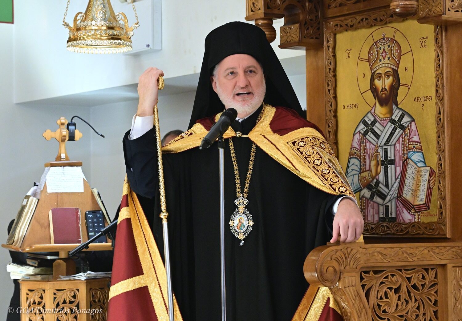 Ο Αρχιεπίσκοπος Αμερικής στην Εκκλησία του Αγίου Πέτρου στο Μπρονξ