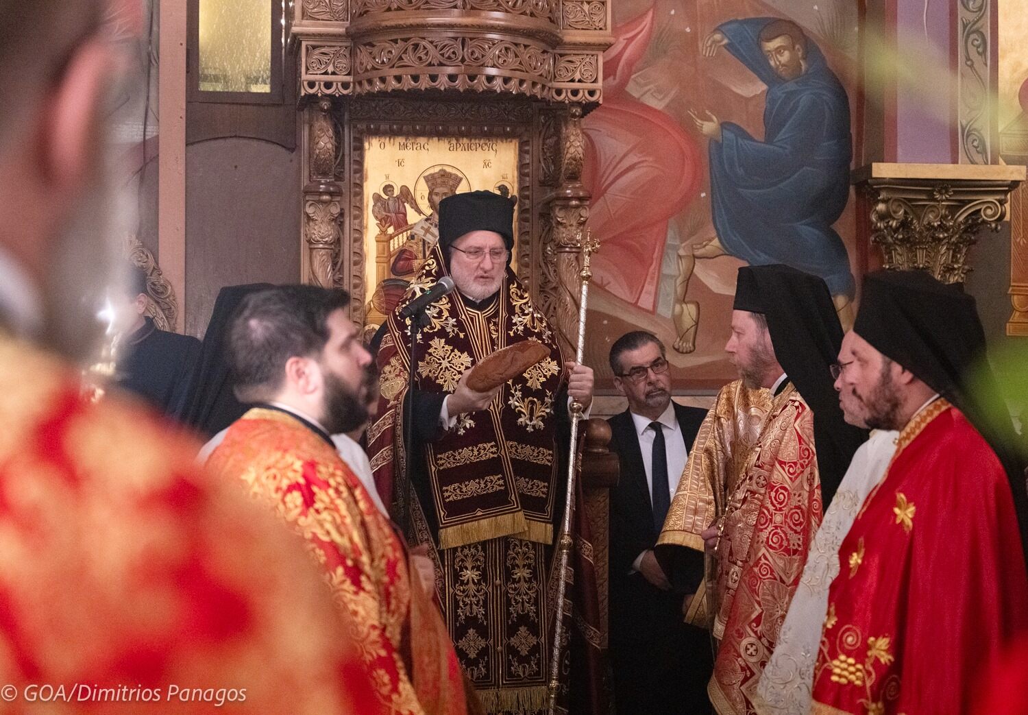 o-Αrchiepiskopos-Αmerikis-stin-kinotita Ο Αρχιεπίσκοπος Αμερικής στην κοινότητα του Ελληνορθόδοξου Ναού των Αγίων Αναργύρων