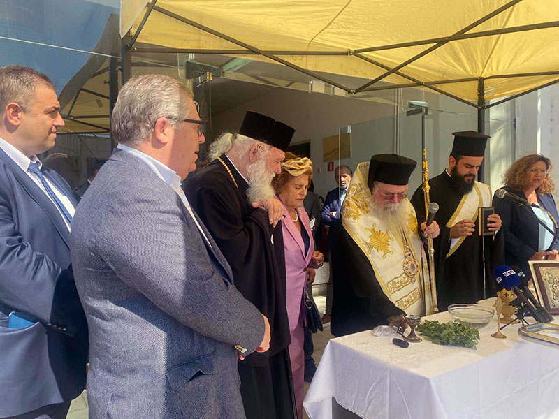 o-Αrchiepiskopos-telese-agiasmo-sto Ο Αρχιεπίσκοπος τέλεσε αγιασμό στο εργοστάσιο της Λιπασματοβιομηχανίας Καβάλας