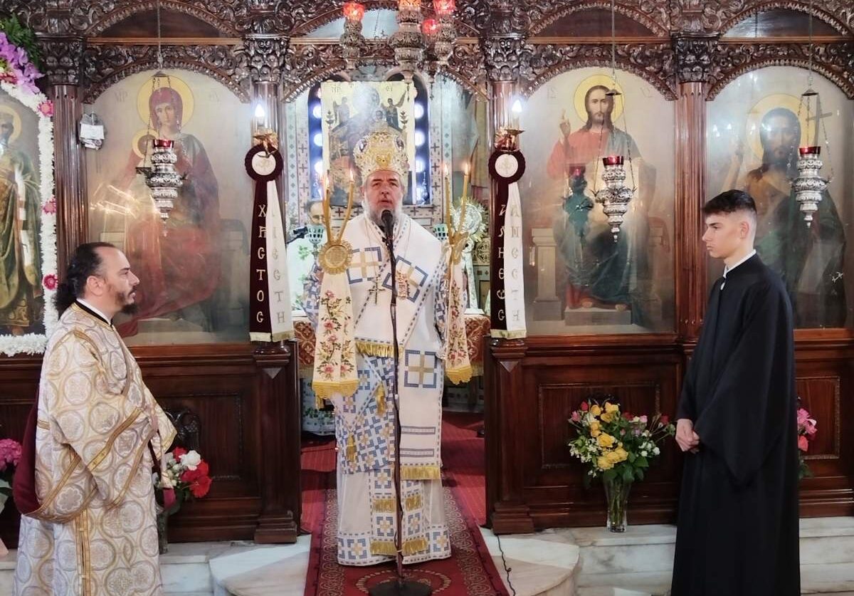 o-mitropolitis-gortinos-stin-panigiri Ο Μητροπολίτης Γόρτυνος στην πανήγυρη του Ιερού Ναού Αγίων Κωνσταντίνου και Ελένης στη Μεγαλόπολη