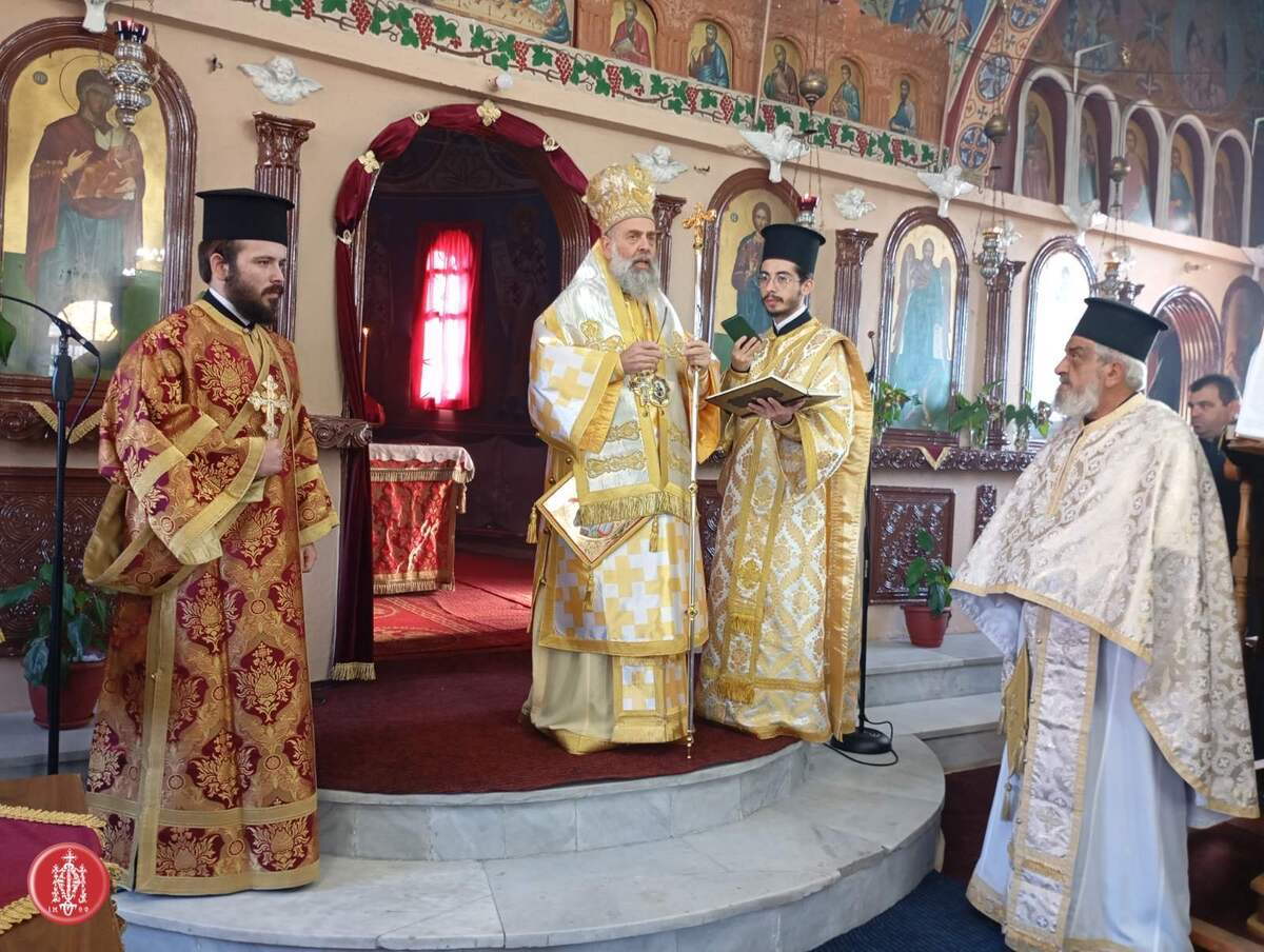 Ο Μητροπολίτης Θεσσαλιώτιδος στον Ι. Ναό Αγίου Αθανασίου Κόρδας Καρδίτσας