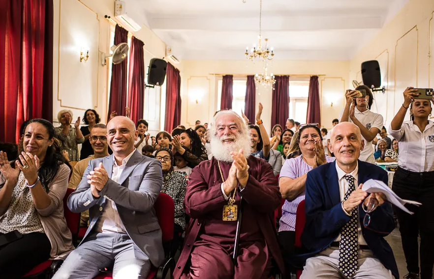 o-patriarchis-Αlexandrias-episkeftike-ta Ο Πατριάρχης Αλεξανδρείας επισκέφτηκε τα Ελληνικά σχολεία στο Κάιρο