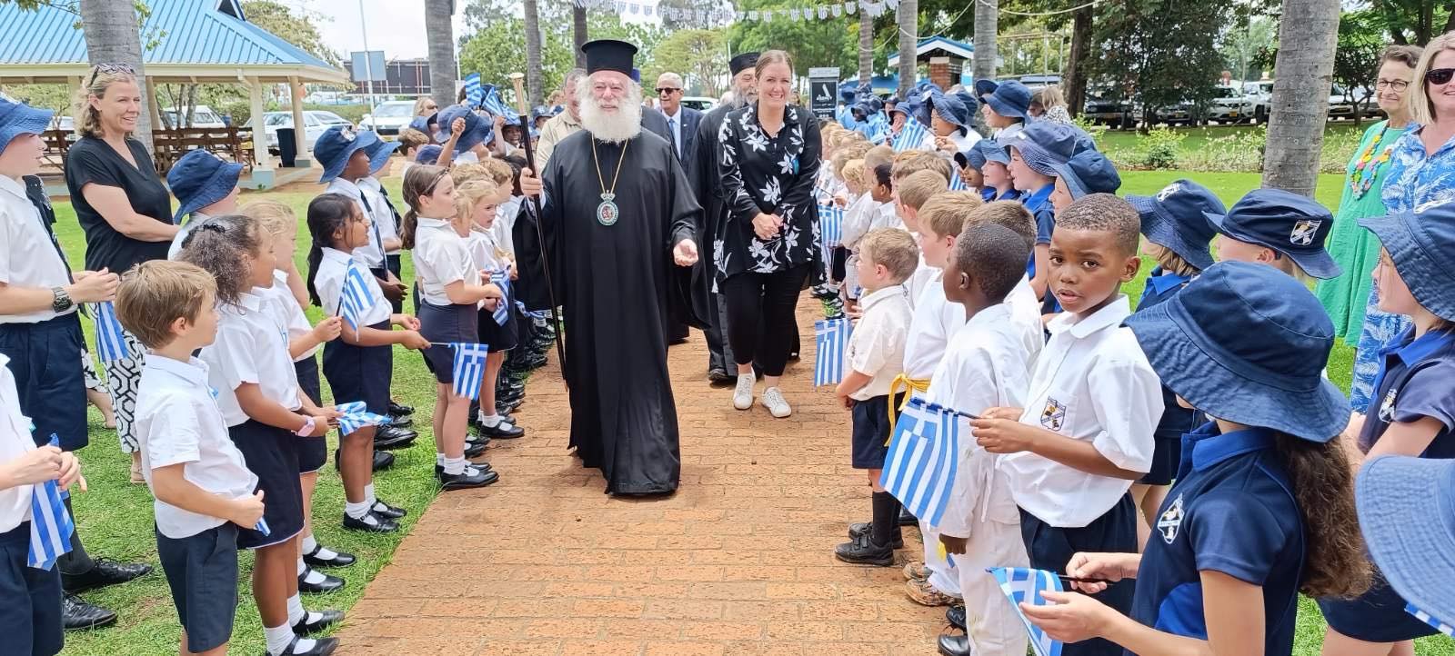 o-patriarchis-Αlexandrias-sta-ellinika Ο Πατριάρχης Αλεξανδρείας στα Ελληνικά Σχολεία της Ζιμπάμπουε