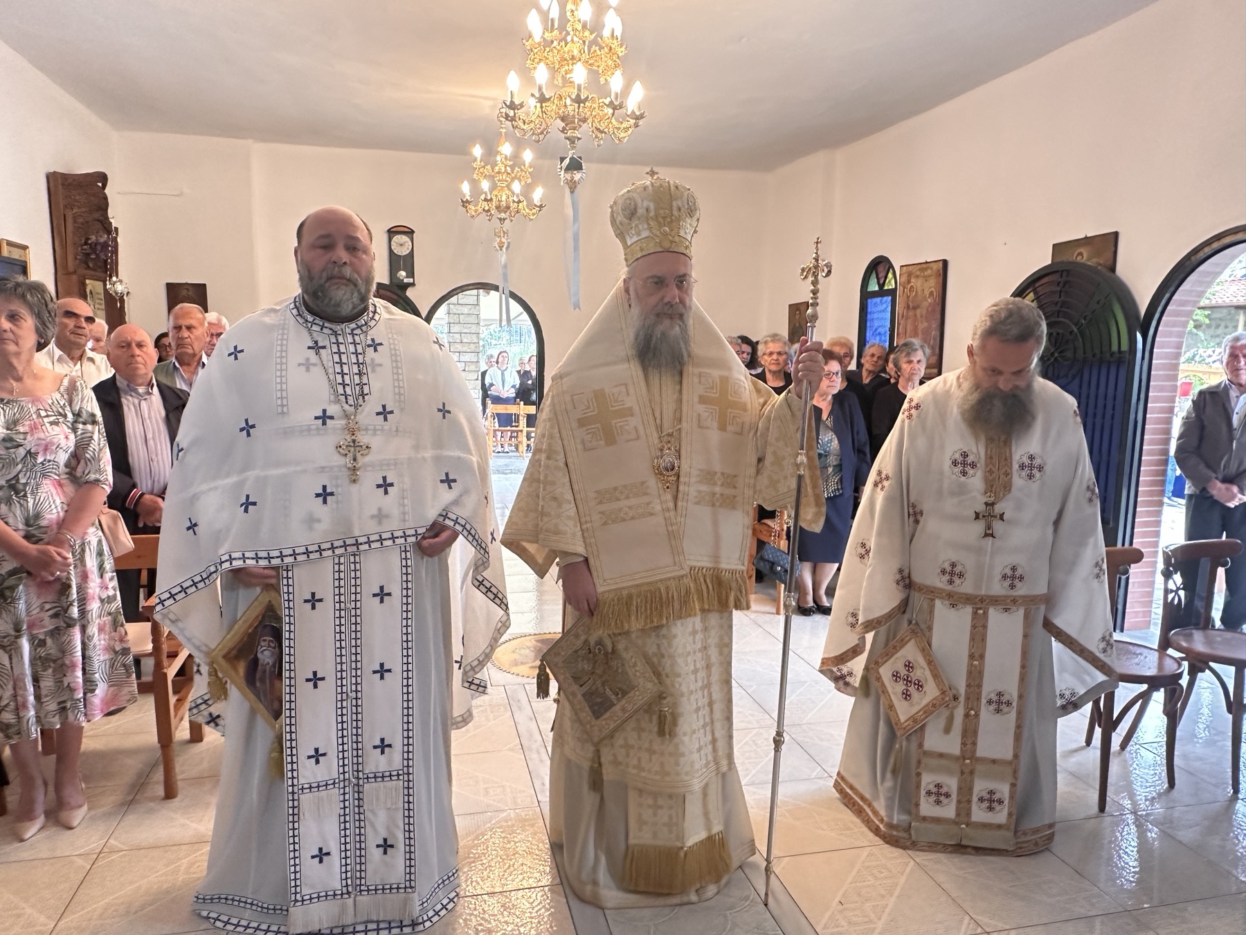 o-trikkis-chrisostomos-ston-panigirizonta Ο Τρίκκης Χρυσόστομος στον πανηγυρίζοντα Ιερό Ναό Αγίου Φιλοθέου του εκ Σκλαταίνης στο Ρίζωμα