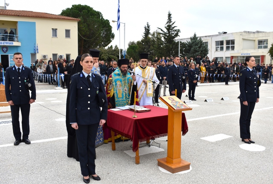 Ορκωμοσία δοκίμων αστυφυλάκων στην Κομοτηνή