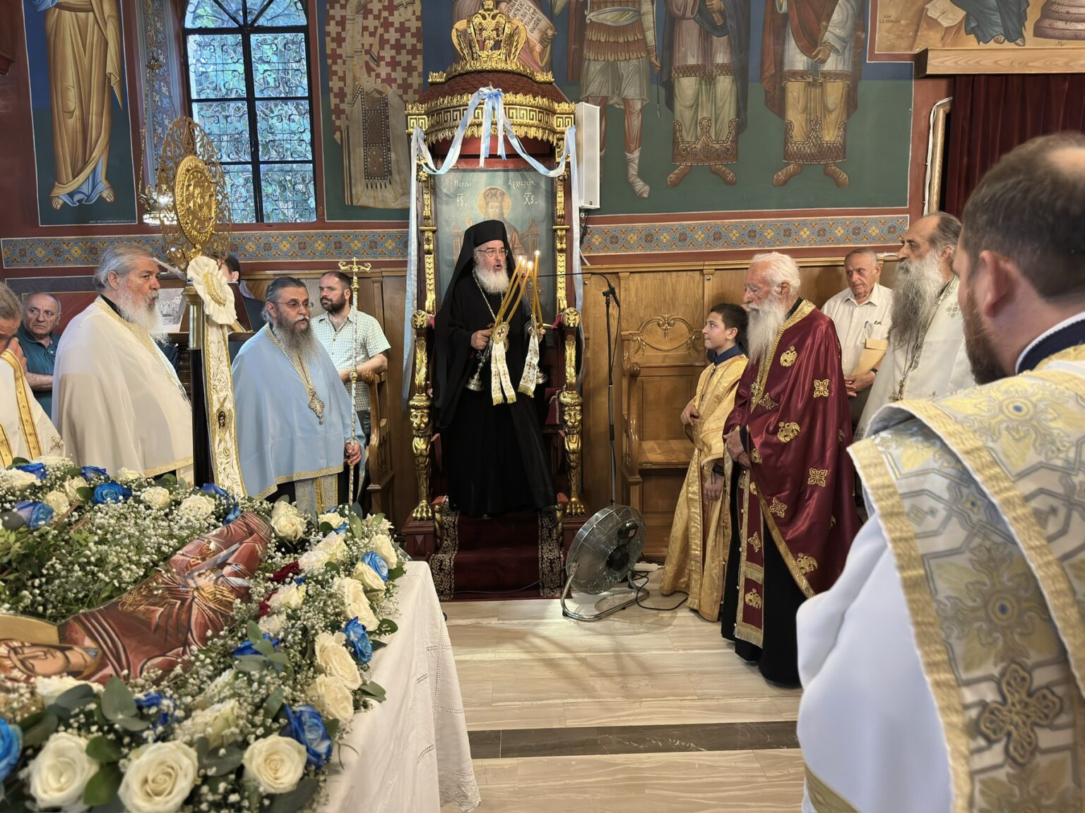 panigirika-eortasthike-i-kimisi-tis Πανηγυρικά εορτάσθηκε η Κοίμηση της Θεοτόκου στη Μητρόπολη Πρεβέζης