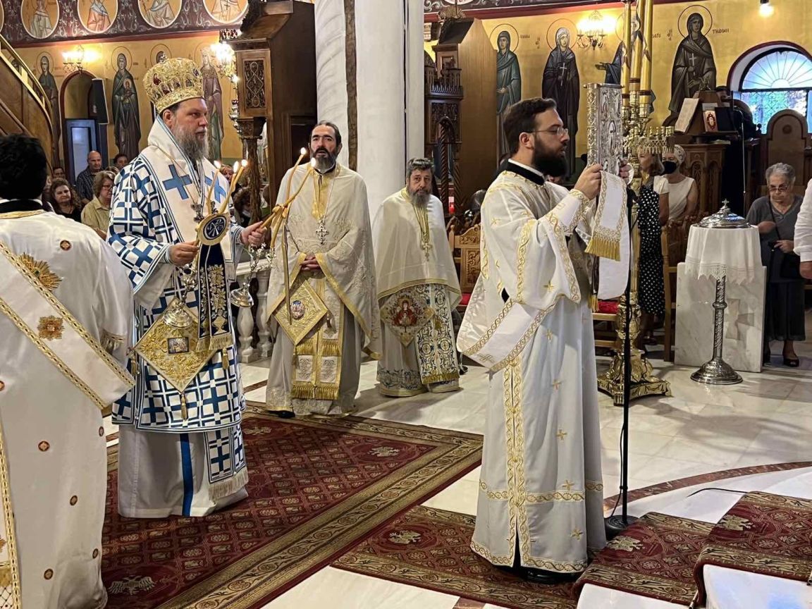 Πανηγυρικός εορτασμός της Κοίμησης της Θεοτόκου στον Καθεδρικό Ναό Κοιμήσεως στη Ν. Φιλαδελφεία
