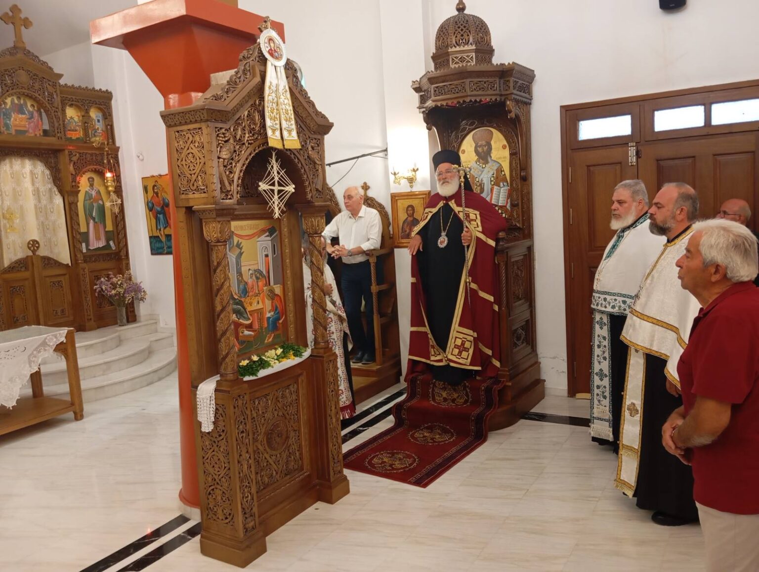 Πανηγυρικός Εσπερινός του Αγίου Μύρωνος στο Καστρί Βιάννου από τον Μητροπολίτη Αρκαλοχωρίου
