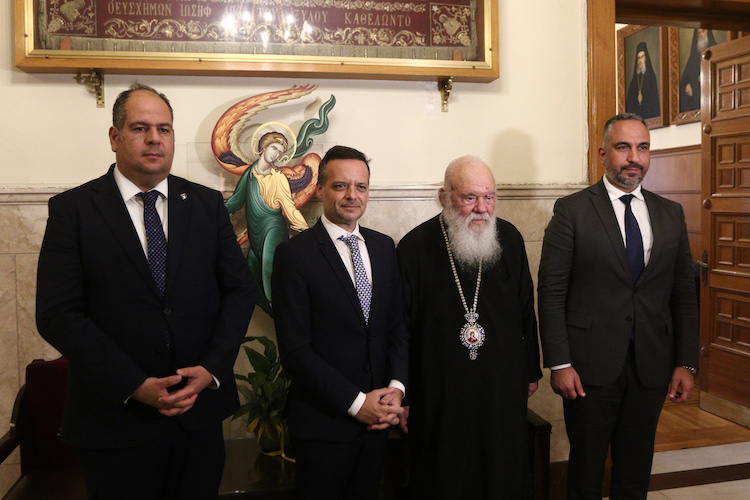 Συνάντηση Αρχιεπισκόπου Αθηνών με τους Δημάρχους Βηθλεέμ και Αθηναίων