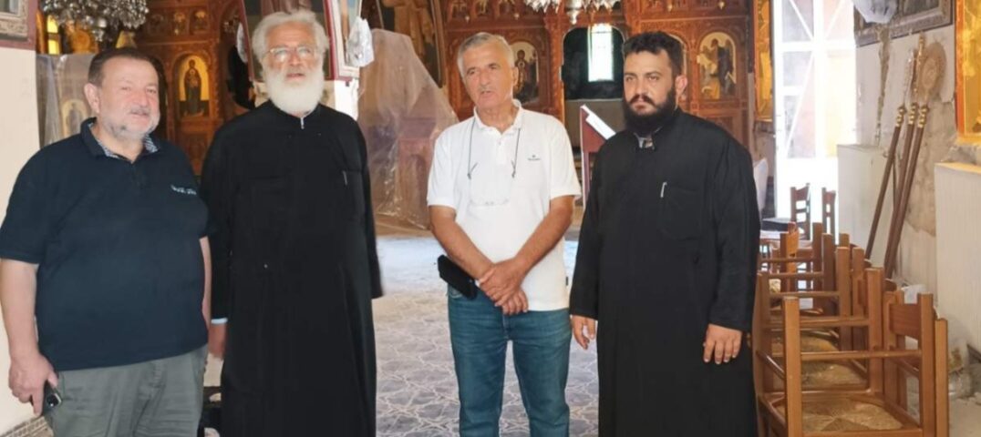sinantisi-gia-tin-apokatastasi-tou Συνάντηση για την αποκατάσταση του σεισμόπληκτου Ι.Ν. Μεταμορφώσεως στο Αρκαλοχώρι