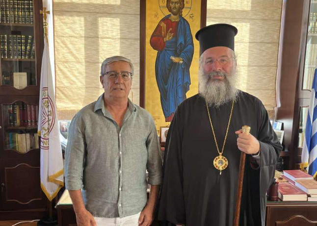 sinantisi-me-ton-georgio-tataraki Συνάντηση με τον Γεώργιο Ταταράκη είχε ο Μητροπολίτης Ρεθύμνης