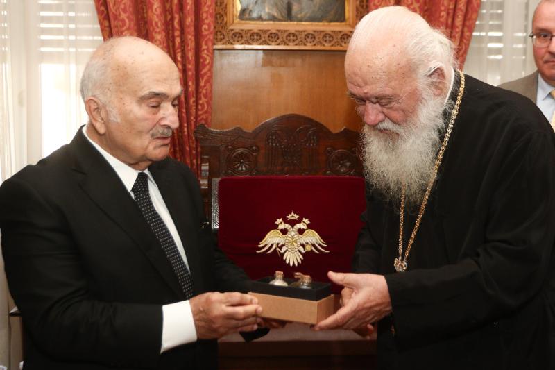 sinantisi-me-ton-prigkipa-tis Συνάντηση με τον Πρίγκιπα της Ιορδανίας είχε ο Αρχιεπίσκοπος