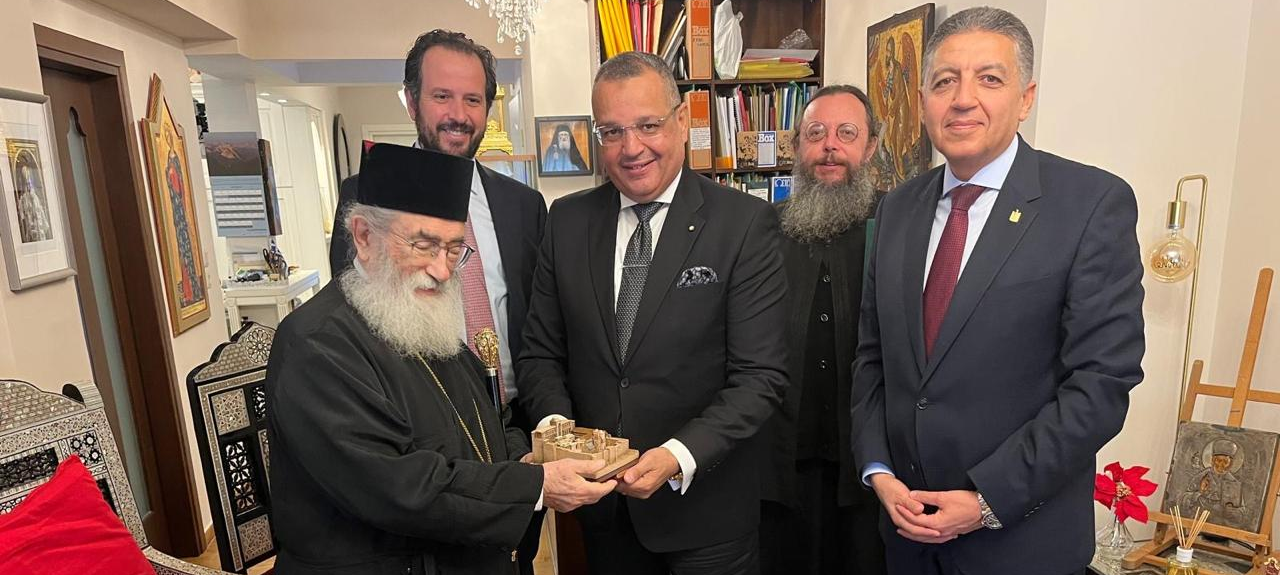 sinantisi-tou-Αrchiepiskopou-sina-ke Συνάντηση του Αρχιεπισκόπου Σινά και Κυβερνήτη Νότιου Σινά στην Αθήνα
