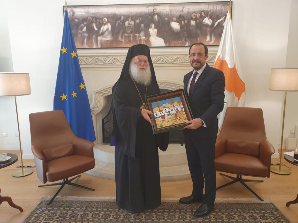 sinantisi-tou-patriarchi-Αlexandrias-k Συνάντηση του Πατριάρχη Αλεξανδρείας κ. Θεοδώρου με τον Πρόεδρο της Κυπριακής Δημοκρατίας