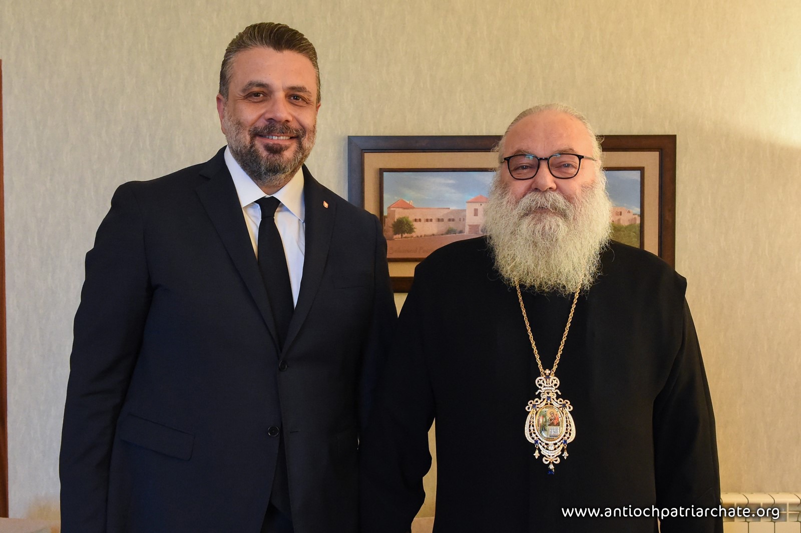 Συνάντηση του Πατριάρχη Αντιοχείας με τον Γενικό Πρόξενο της Αλβανίας στον Λίβανο